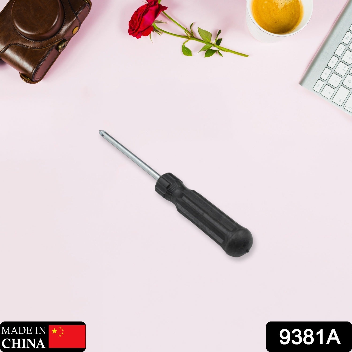 9381A Small Pocket Size Slotted Cross Head Flat Magnetic Screwdriver, Small Slotted Screwdriver Flat Head with Black Handle for Small Appliances (1 Pc) 9381A Small Pocket Size Slotted Cross Head Flat Magnetic Screwdriver, Small Slotted Screwdriver Flat Head with Black Handle for Small Appliances (1 Pc)